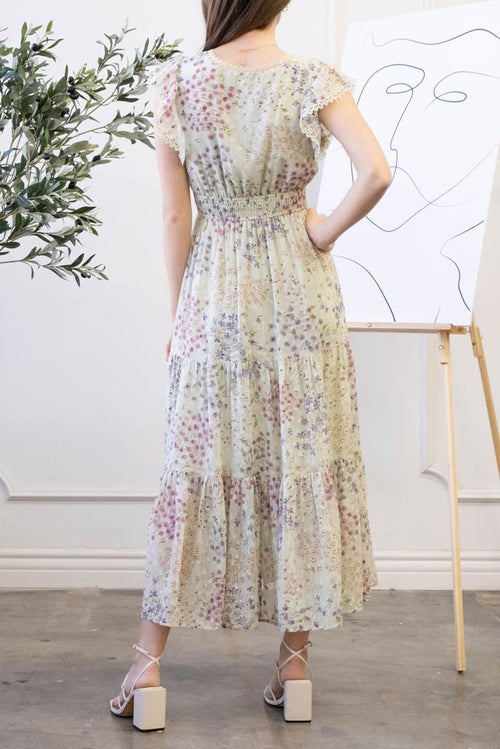 Aida Bloom Tiered Maxi Dress