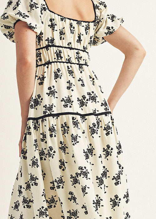 Alia Ivory Floral Midi