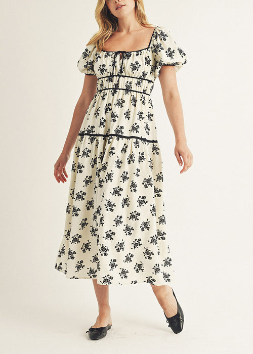 Alia Ivory Floral Midi