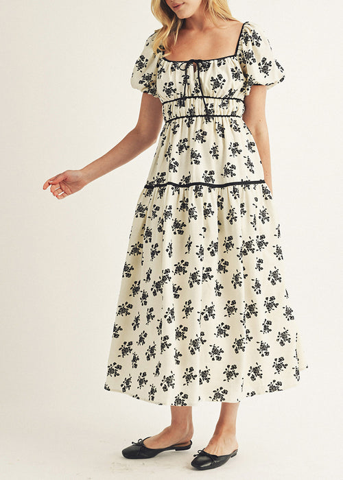 Alia Ivory Floral Midi