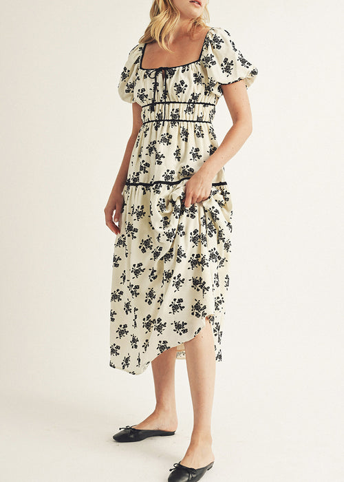 Alia Ivory Floral Midi