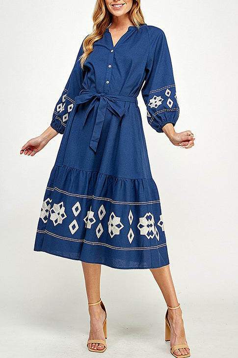 Emira Embroidery Detail Dress